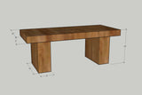 Rustic Refined BIG TIMBER Coffee Table
