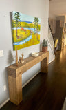 Rustic Refined BIG TIMBER Wall Table, Console Table, Ubud