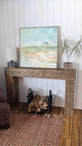 Rustic Refined BIG TIMBER Wall Table, Console Table