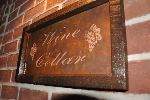 Wine Cellar Copper Engraving